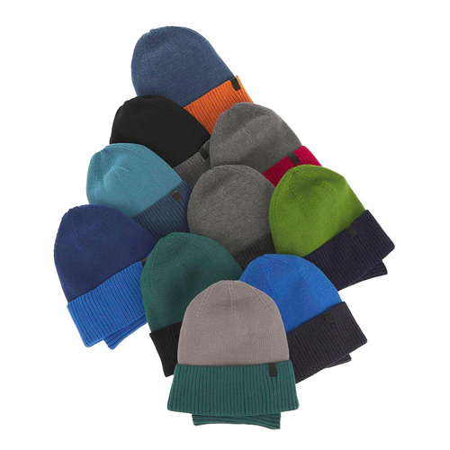 Set autunno/primavera bambino: berretto e scaldacollo, con cotone, blu scuro, Tauros