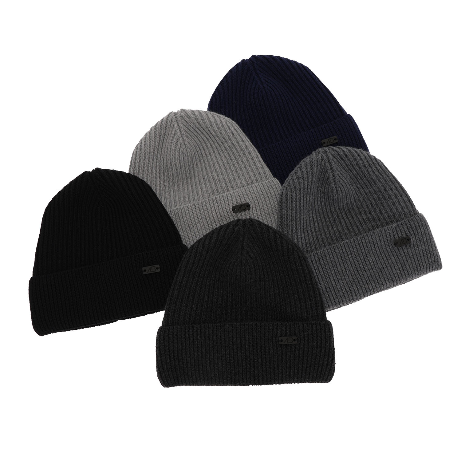 Berretto invernale uomo, blu scuro, 100% Lana Merino, Owen