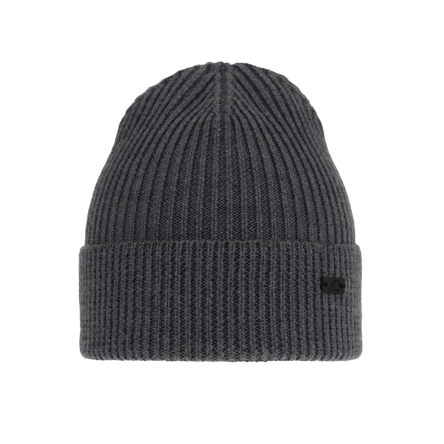 Berretto invernale uomo, grigio, 100% Lana Merino, Owen