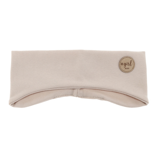 Fascia per capelli autunnale, primaverile per bambina, beige Maranta