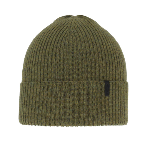 Berretto invernale uomo, khaki, 100% Lana Merino, Thorin
