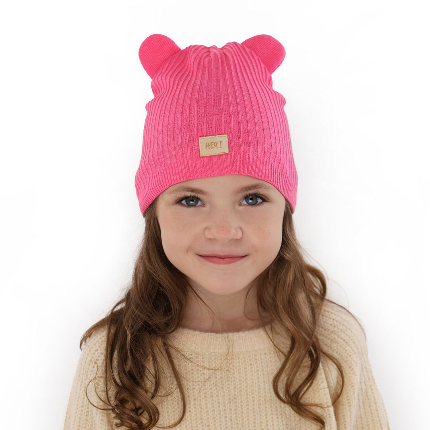 Berretto autunno/primavera bambina, con cotone, viola, Clarisa