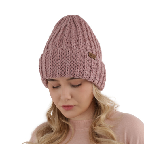 Berretto invernale donna, rosa, elegante, Ceres