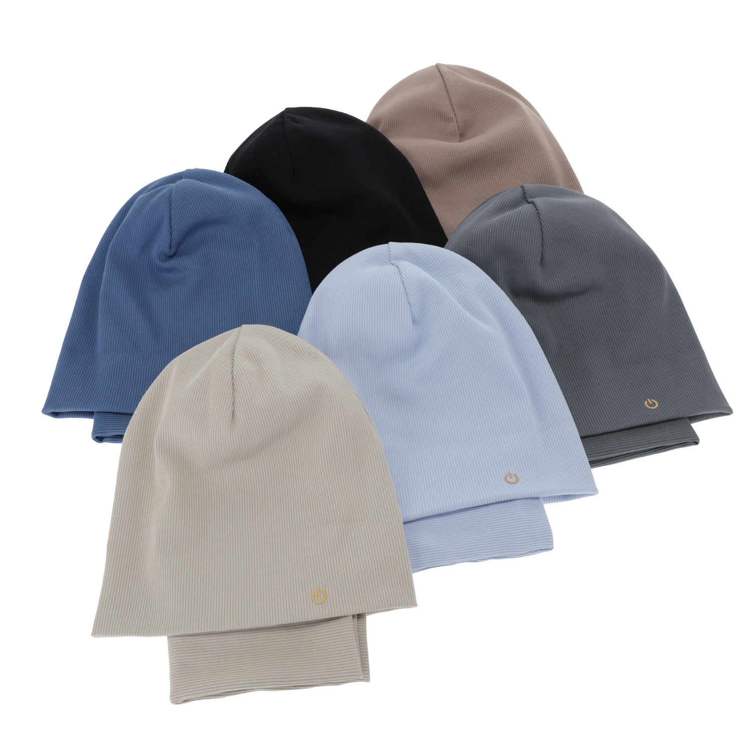 Set autunno/primavera bambino (berretto e scaldacollo), nero, cotone, Desider