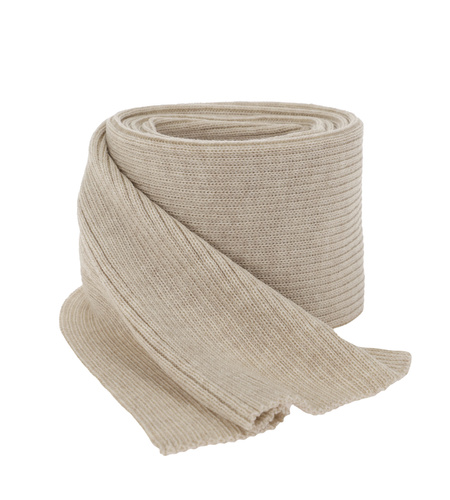 Sciarpa invernale donna, beige, 100% Lana Merino, Jessica