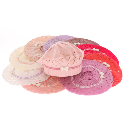 Berretto autunno/primavera bambina, rosa chiaro, Bibi