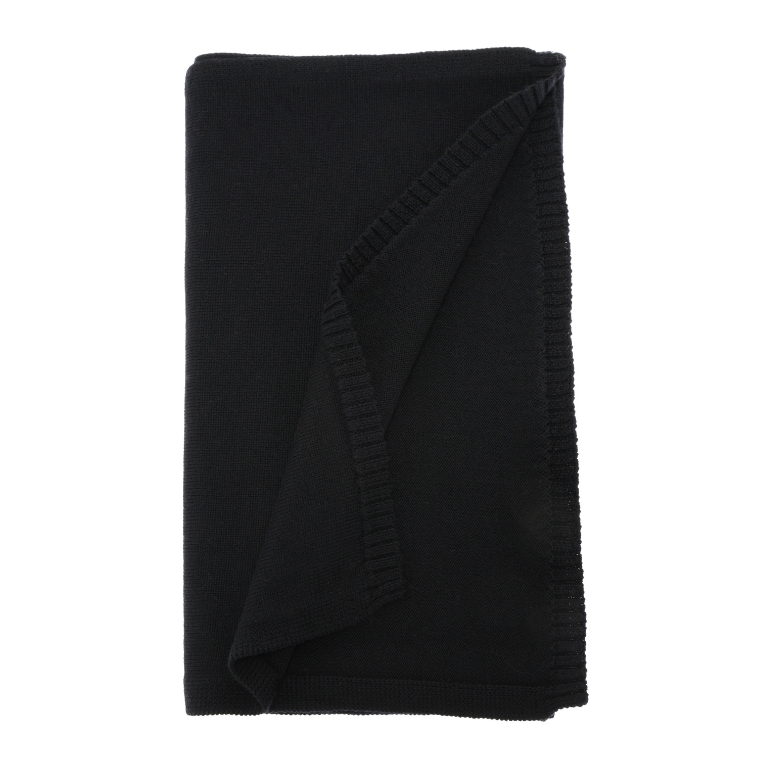 Sciarpa invernale donna, nero, 100% Lana Merino, Elonia