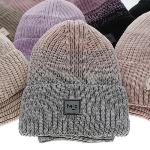 Set invernale bambina: berretto e scaldacollo, grigio, Tasha