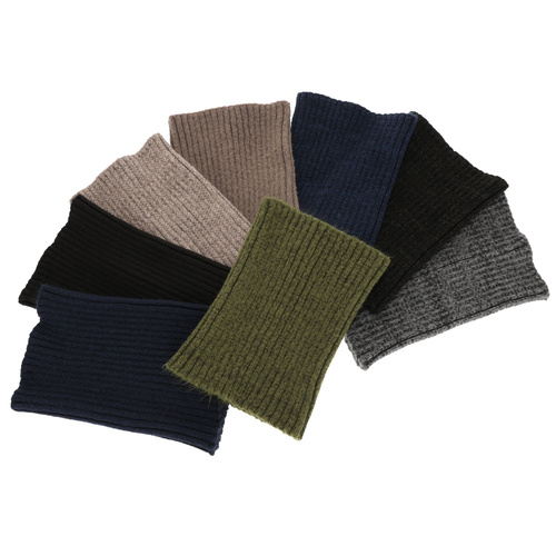 Scaldacollo invernale uomo, grigio scuro, 100% Lana Merino, Best