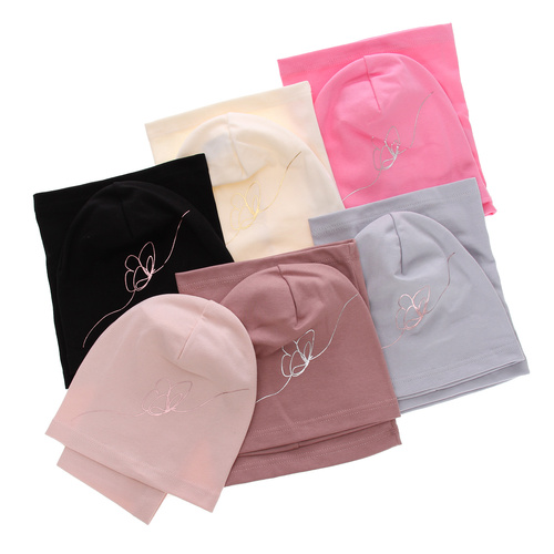 Set autunno/primavera bambina: berretto e scaldacollo, rosa, in cotone, Jula