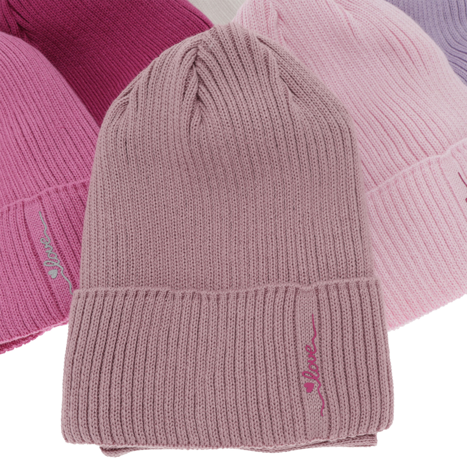 Set autunno/primavera bambina: berretto e scaldacollo, con cotone, rosa, Elvara