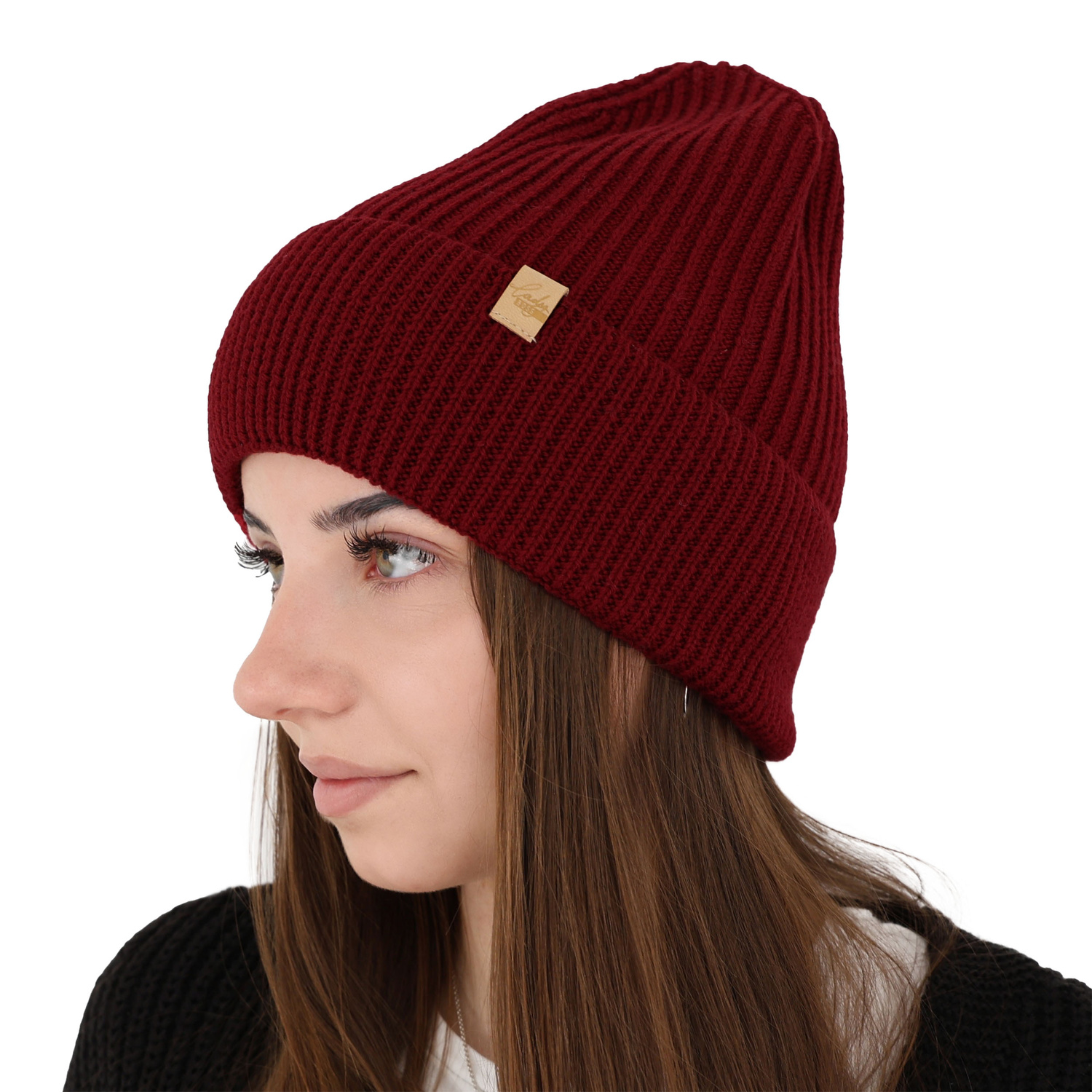 Berretto invernale donna, beige, 100% Lana Merino, Isla