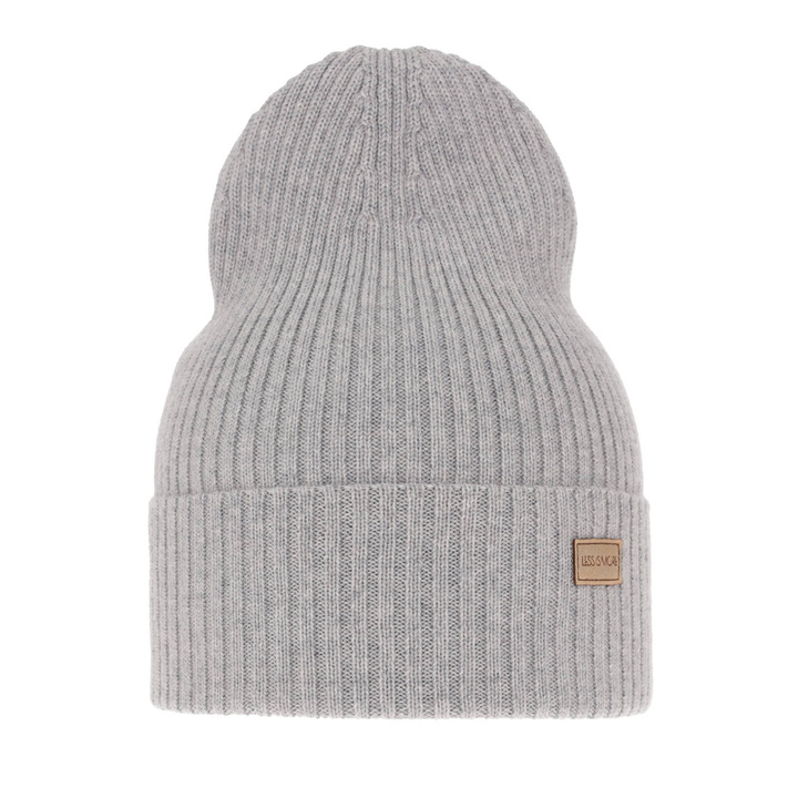 Berretto invernale, primaverile donna, grigio, 100% Lana Merino, Sophie