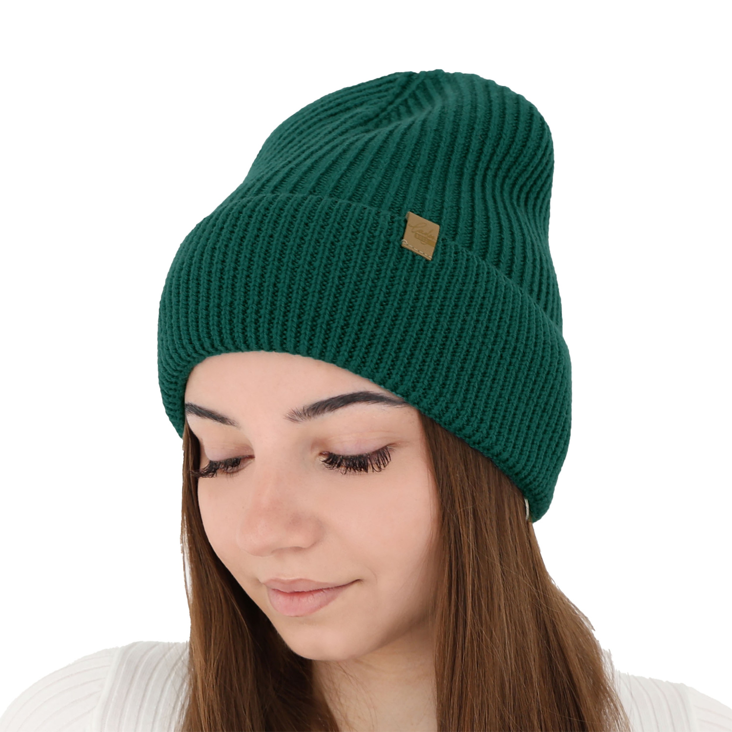 Berretto invernale donna, beige, 100% Lana Merino, Isla