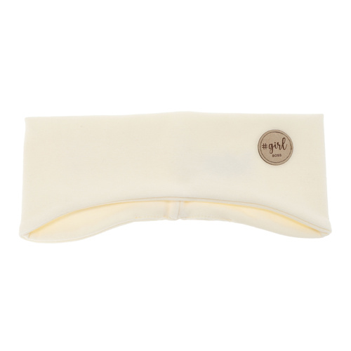 Fascia per capelli autunnale, primaverile per bambina, color crema Maranta