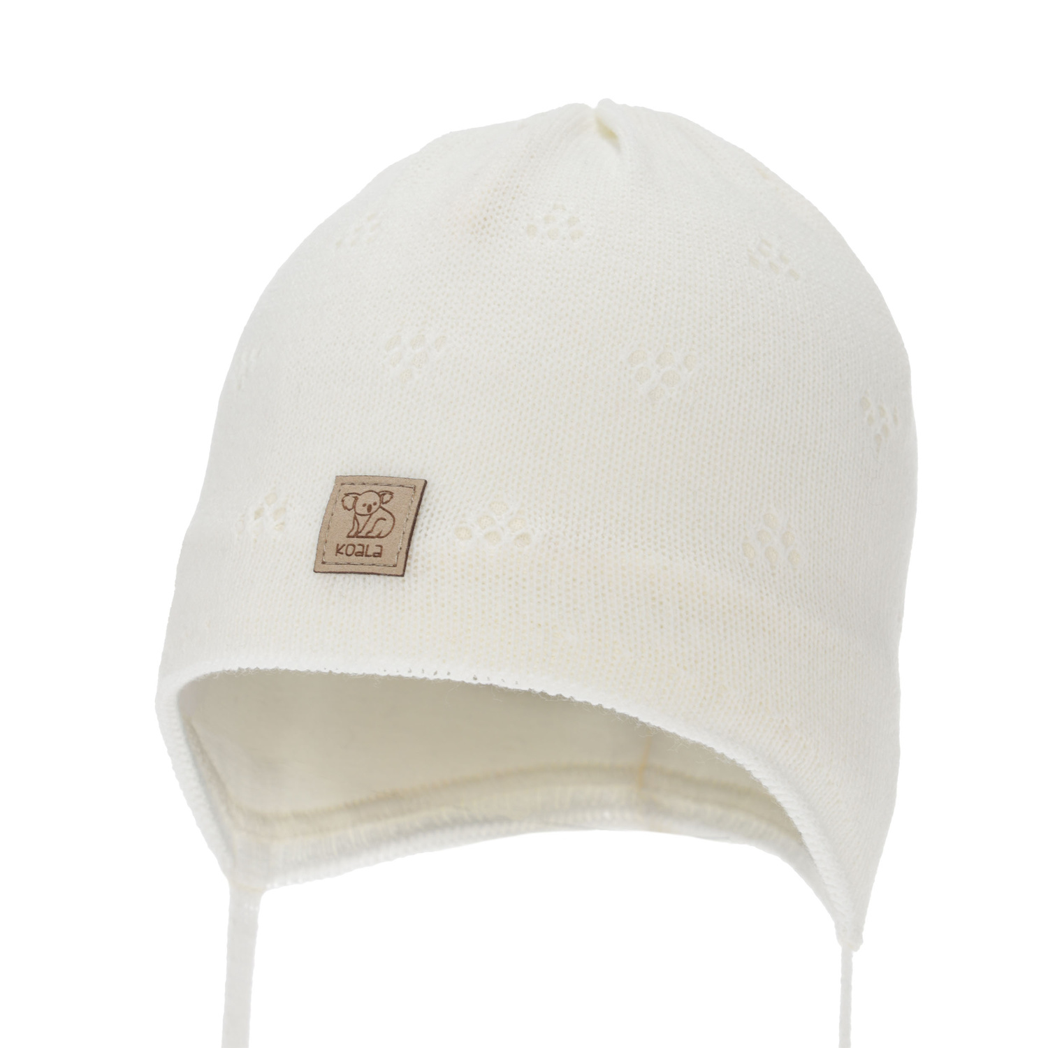 Berretto autunno/primavera bambino, beige, con lacci, Slate