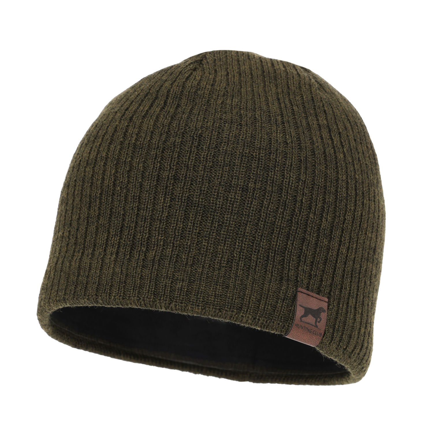 Berretto da caccia invernale uomo, verde, 100% Lana Merino, Bird