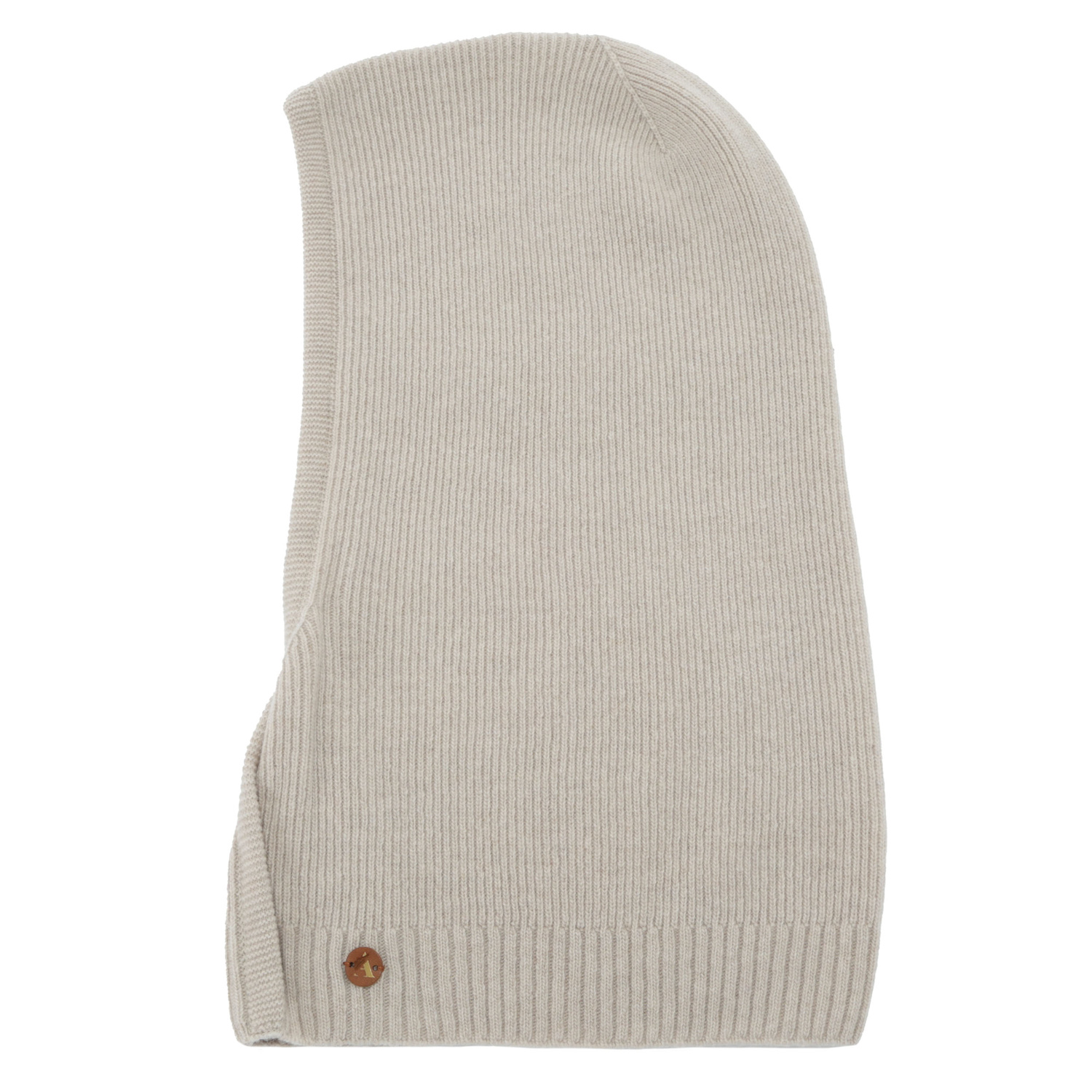 Passamontagna autunnale, invernale, donna, beige, lana merino con cashmere, Kiruna