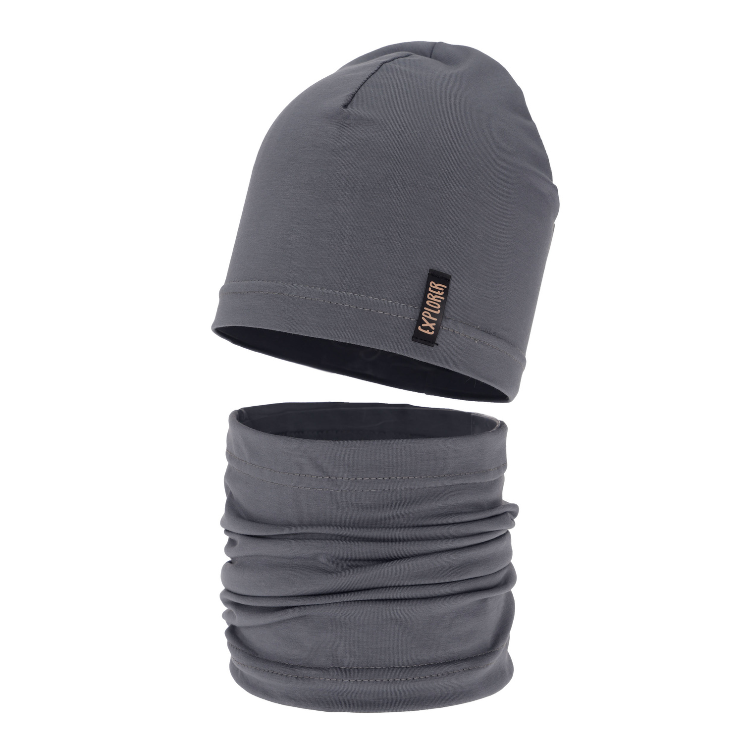 Set autunno/primavera bambino: berretto e scaldacollo, grigio, Hobart