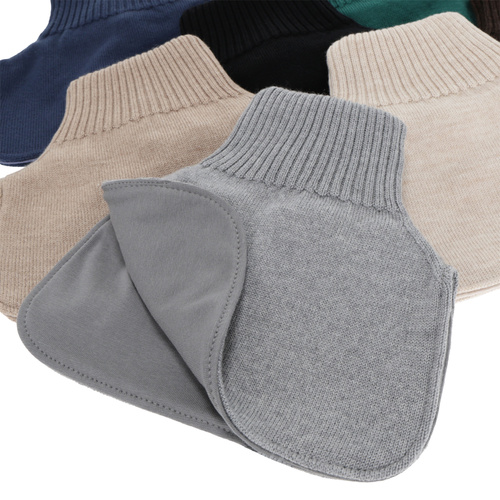 Scaldacollo con coprispalle invernale bambino, blu, 100% Lana Merino, foderato in cotone, Tiket