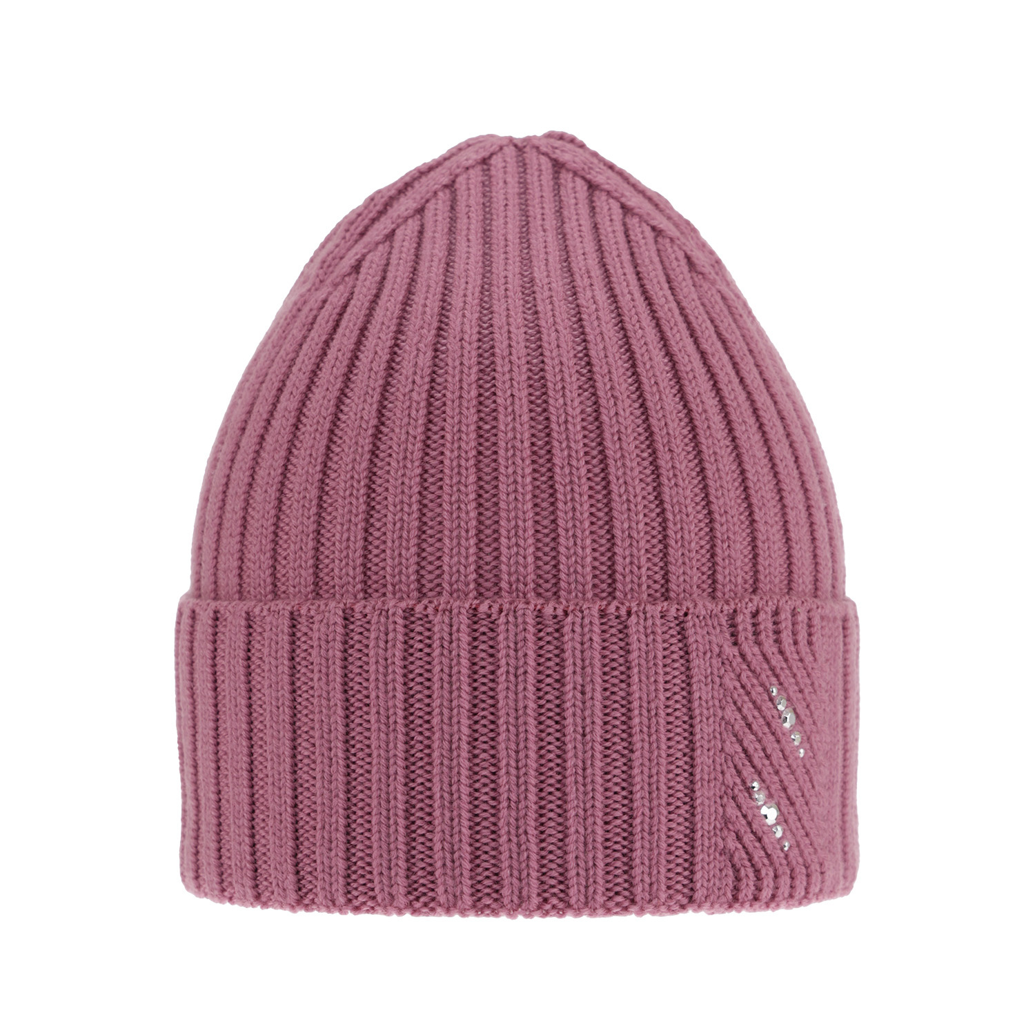 Berretto invernale donna, viola, 100% Lana Merino, Ariga