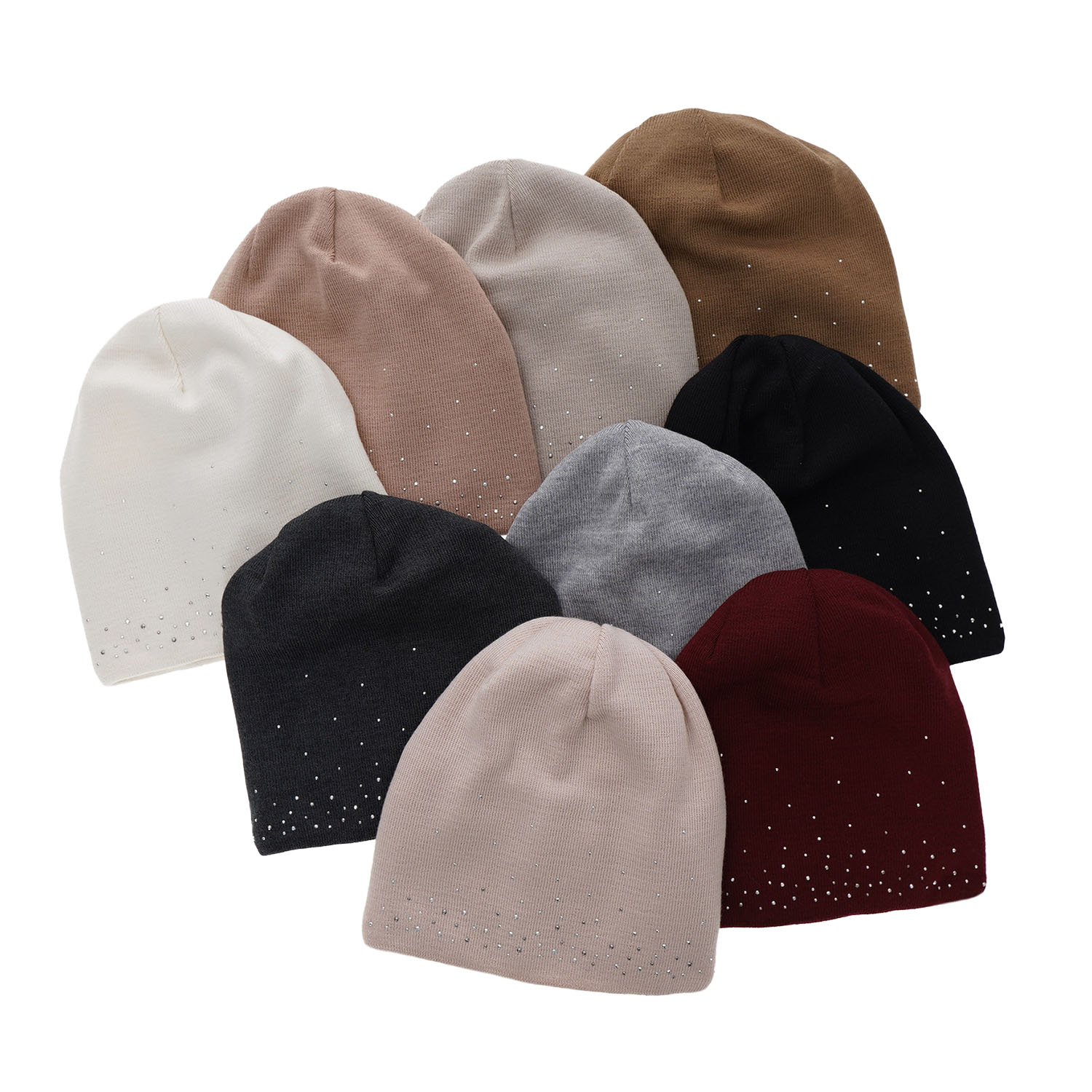 Berretto invernale donna, camel, 100% Lana Merino, Minerwa