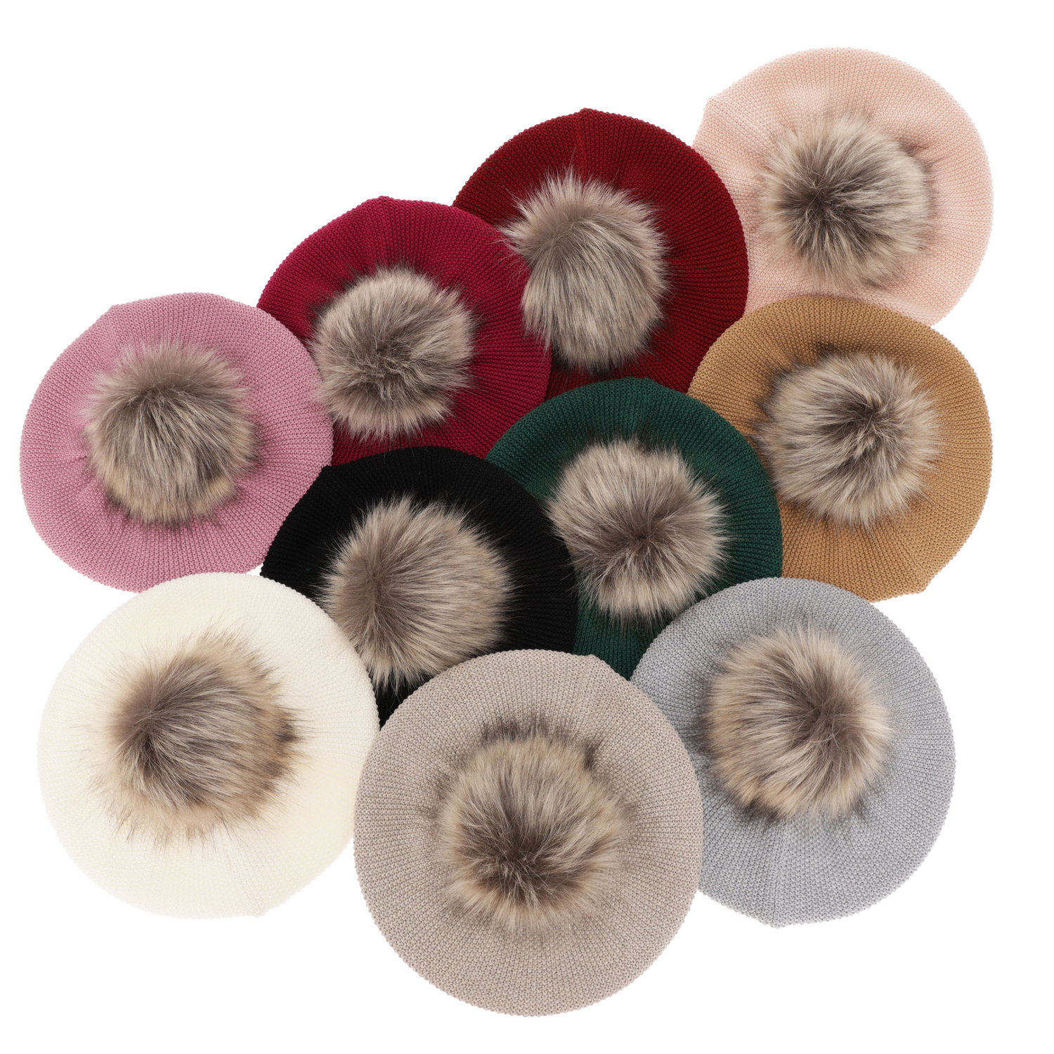 Berretto invernale donna, beige, 100% Lana Merino, Bonnie