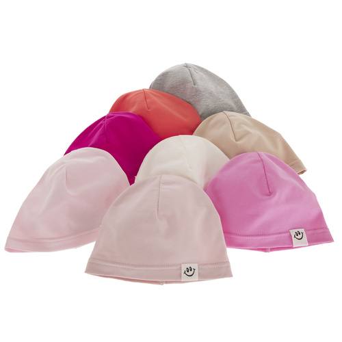 Berretto autunno/primavera bambina, corallo, Lili