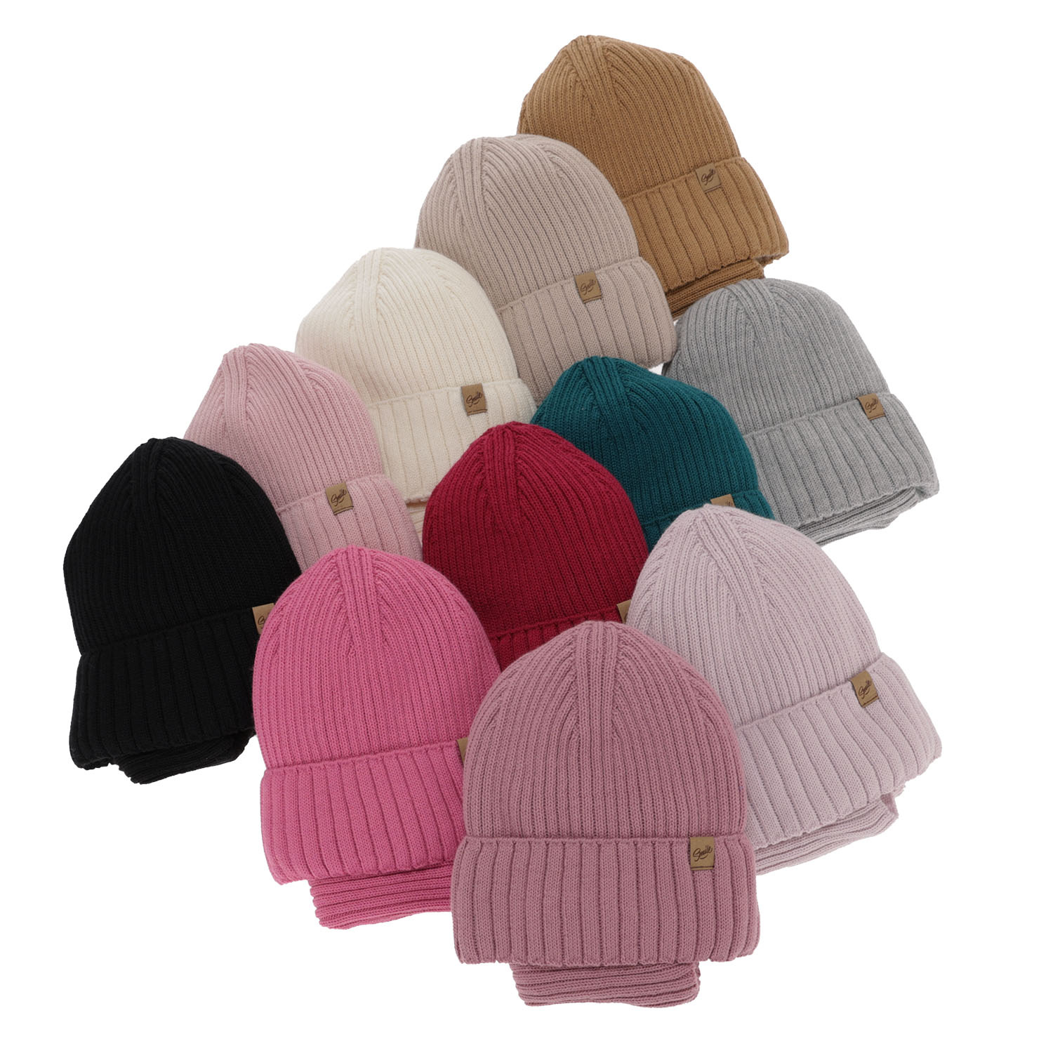 Set invernale bambina: berretto e scaldacollo, liliowy, 100% Lana Merino, Mesalia