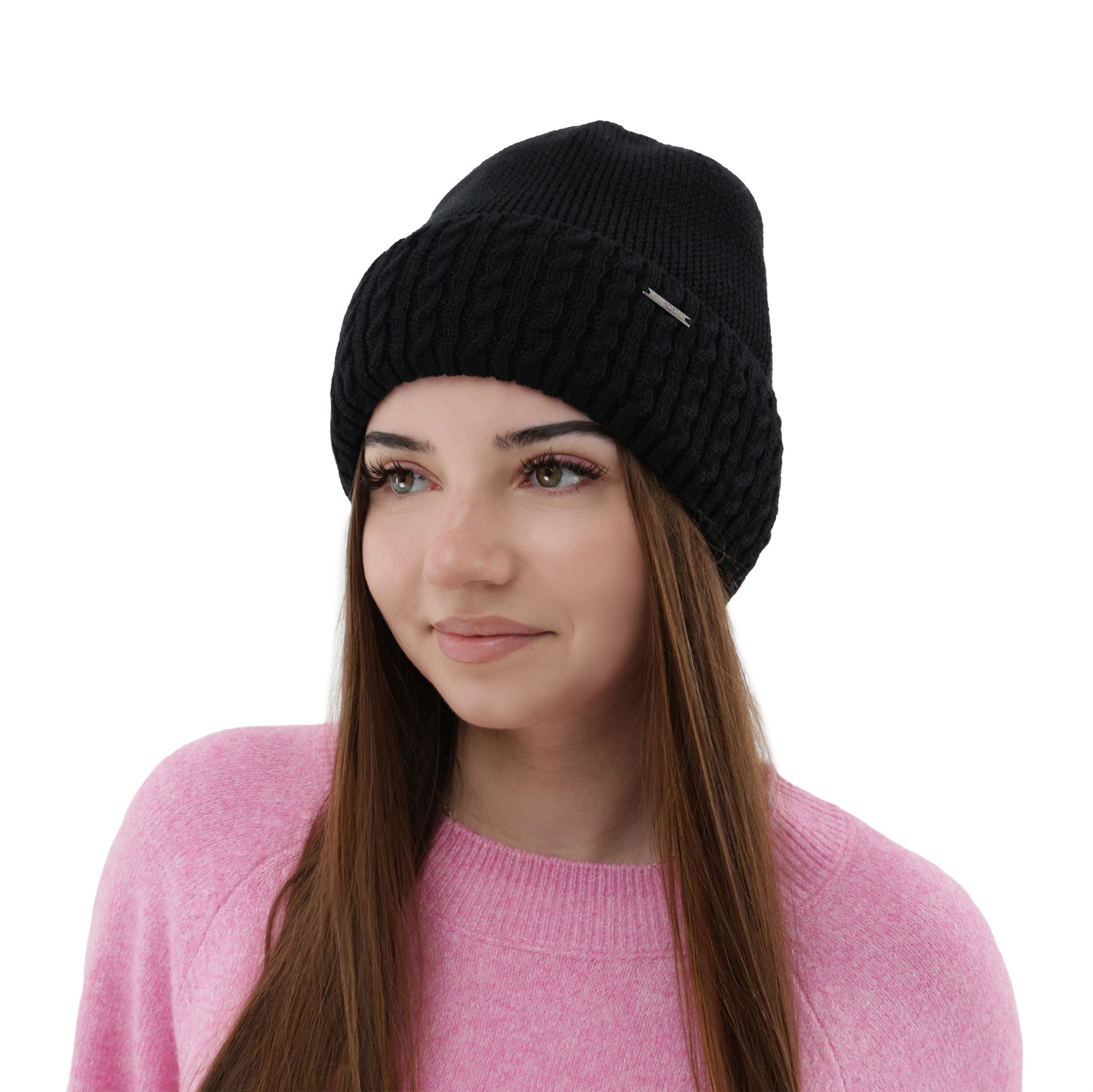 Berretto invernale donna, crema, 100% Lana Merino, Febe