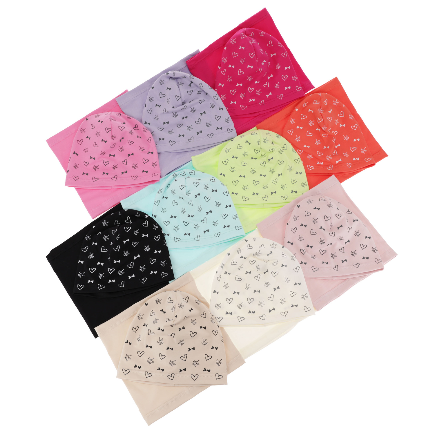 Set autunno/primavera bambina: berretto e scaldacollo, verde menta, in cotone, Lovena