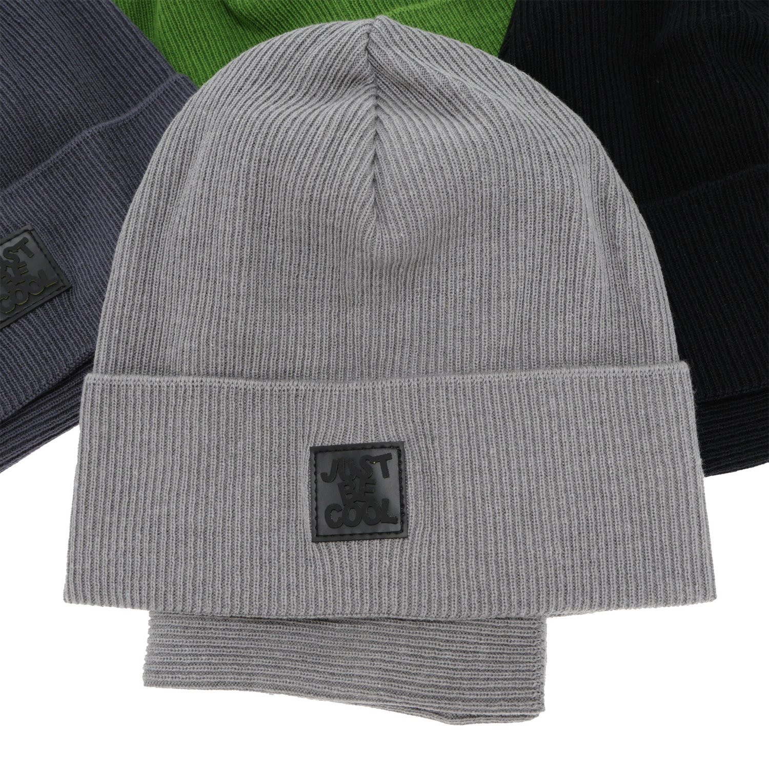 Set autunno/primavera bambino: berretto e scaldacollo, con cotone, grigio chiaro, Jonas