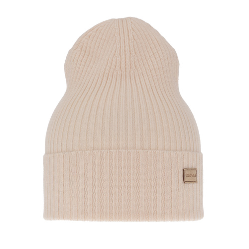 Berretto invernale donna, primavera, rosa chiaro, 100% Lana Merino, Sophie