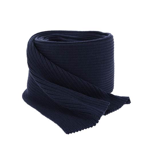 Sciarpa invernale uomo, blu scuro, 100% Lana Merino, Brayan