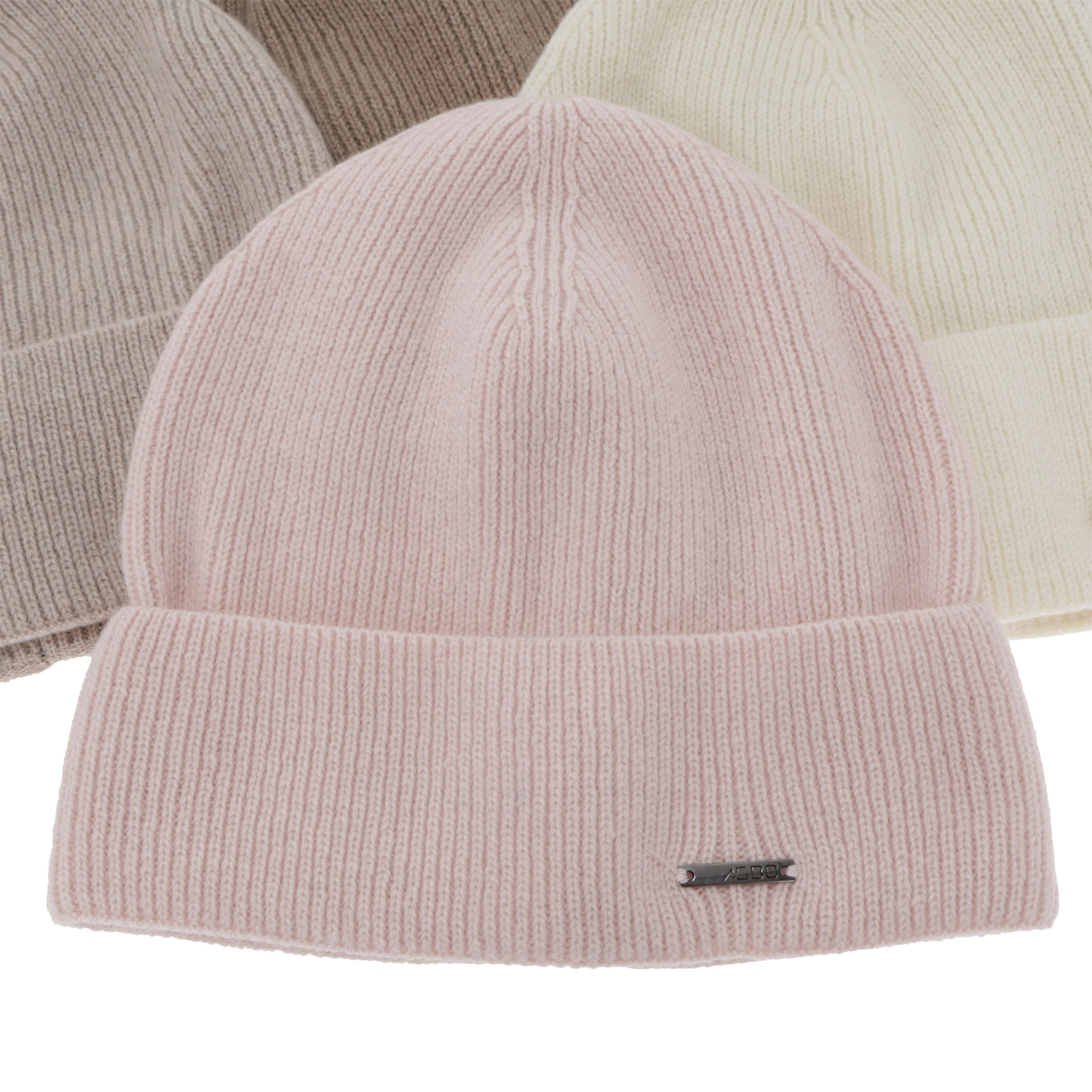 Berretto autunno/inverno donna, grigio, con lana merino e cashmere, Sindra