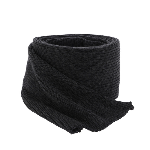 Sciarpa invernale uomo, grigio scuro, 100% Lana Merino, Brayan