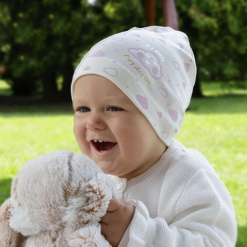 Berretto autunno/primavera bambina, beige, Klaudyna