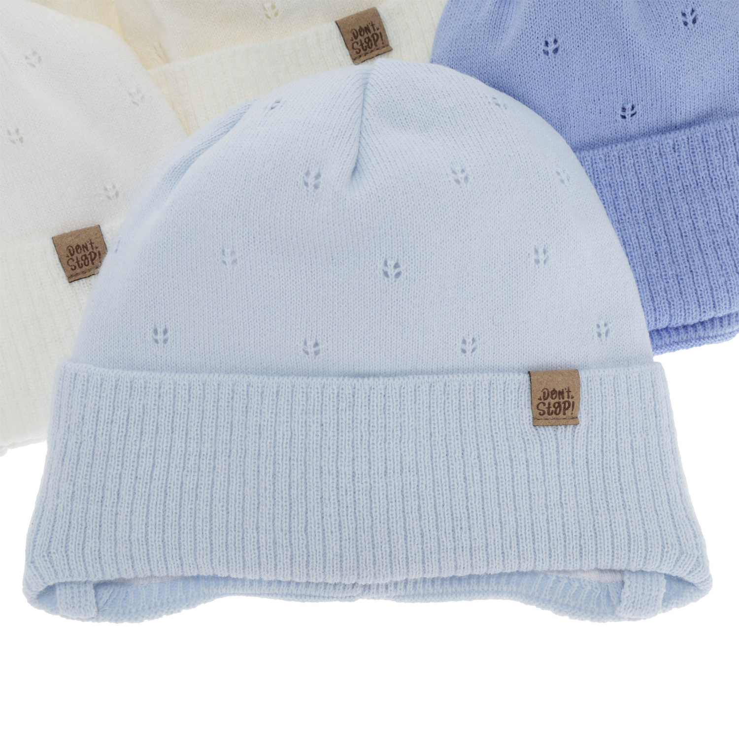 Berretto autunno/primavera bambino, beige, con lacci, Leif