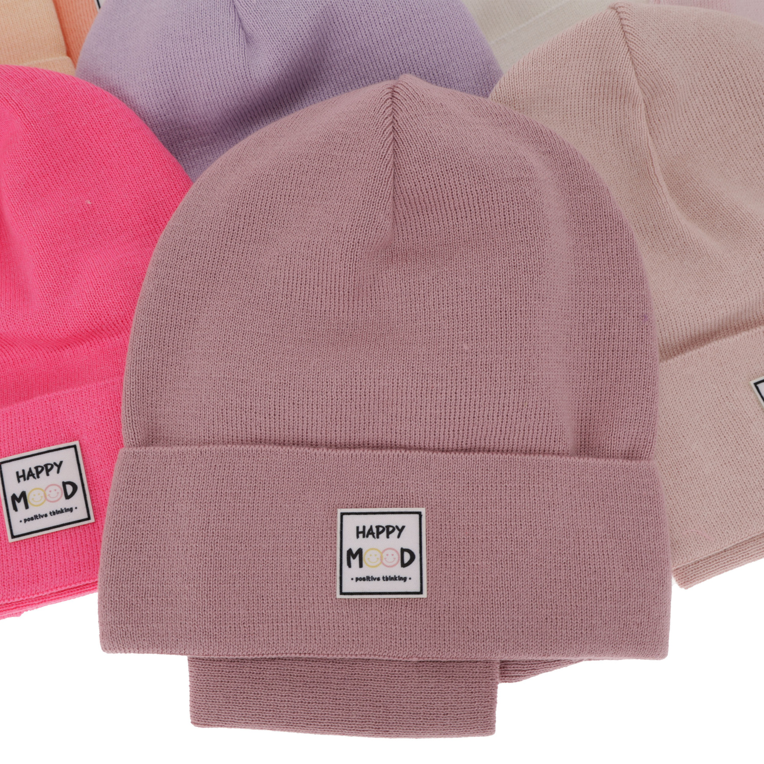 Set autunno/primavera bambina: berretto e scaldacollo, con cotone, arancione, con pompon, Mersila