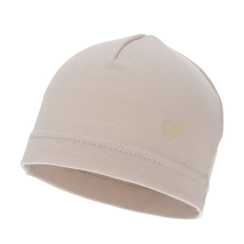 Berretto autunno/primavera bambina, beige, in cotone, Nestie