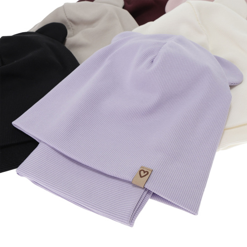 Set autunno/primavera bambina: berretto e scaldacollo, rosa, bawełniany, Luminia