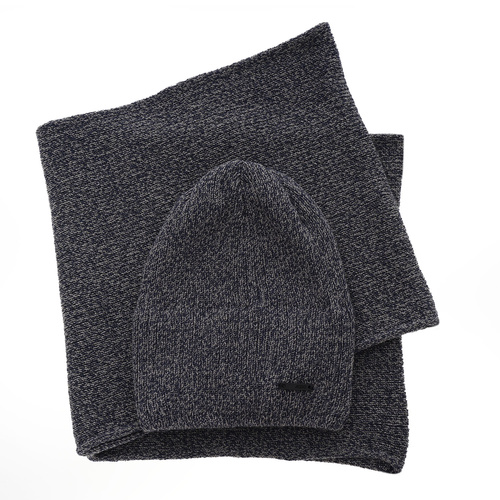 Set invernale bambino: berretto e scaldacollo, blu scuro, Elmer