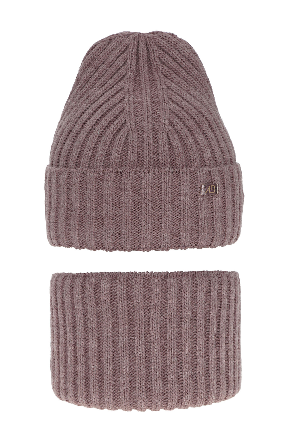 Set invernale bambina: berretto e scaldacollo, rosa, Valentine