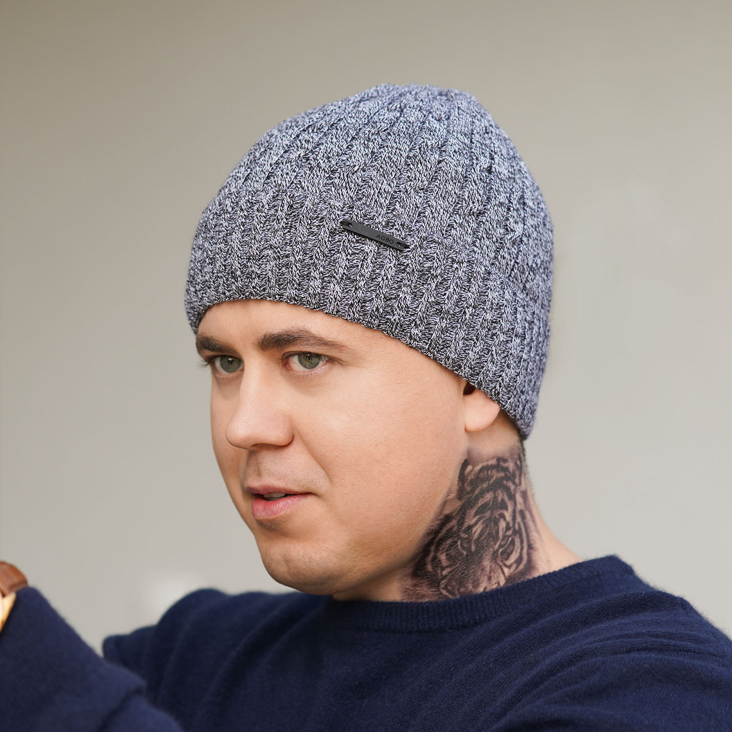 Berretto invernale uomo, grigio scuro, Mishel