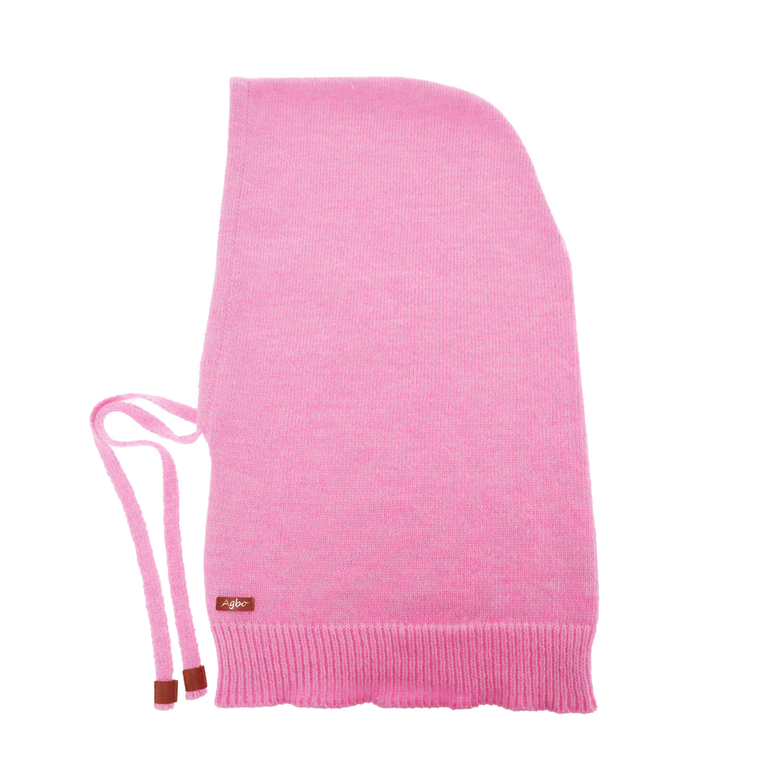 Passamontagna invernale donna, rosa, con lana merino, Elizabeth