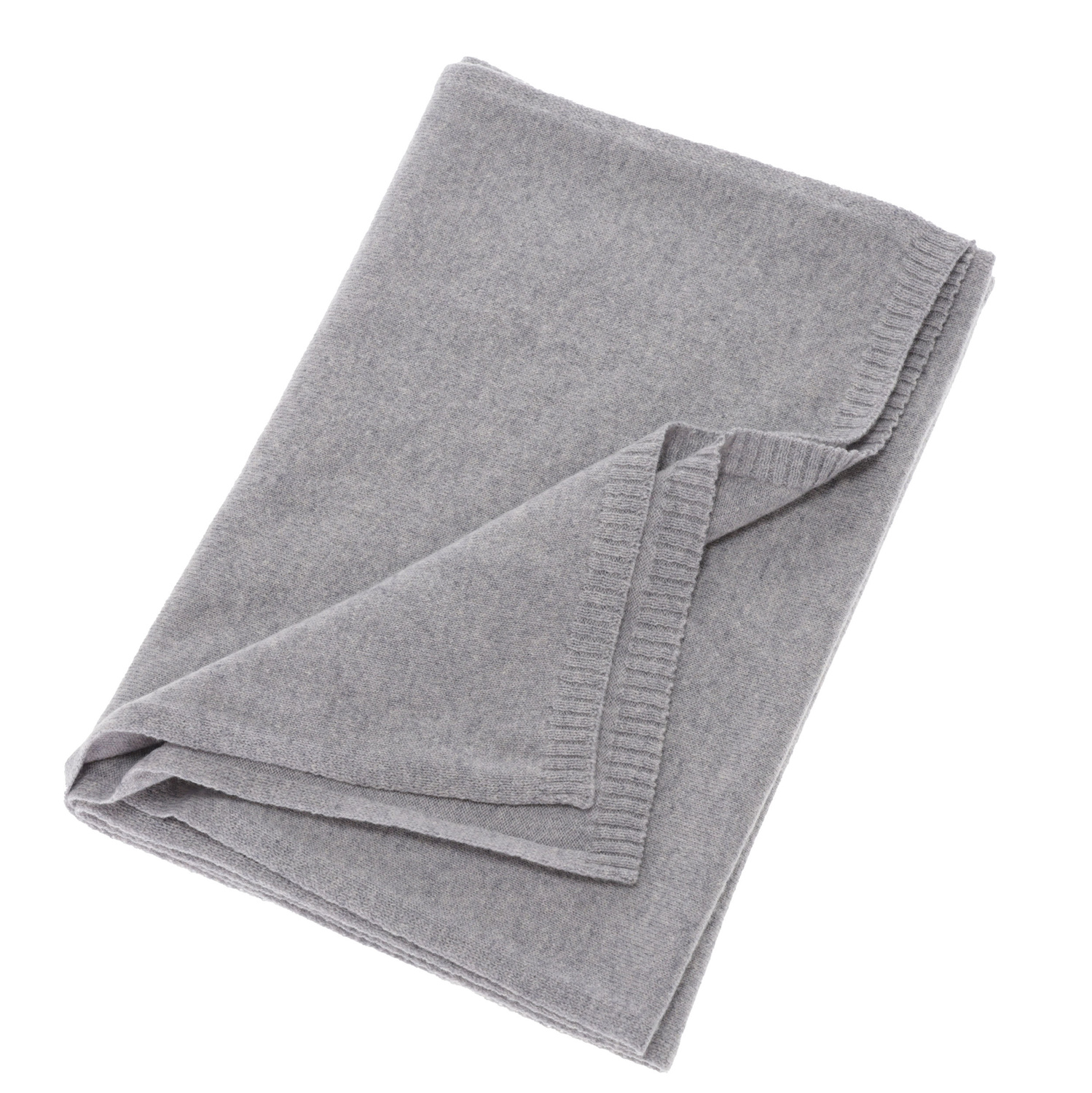 Sciarpa invernale donna, grigio, lana merino con cachemire, Irenia