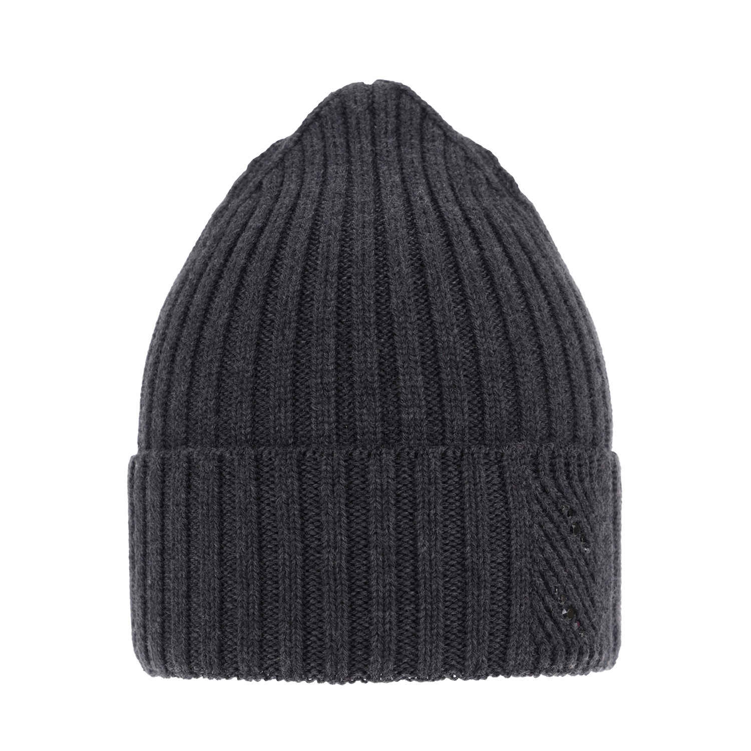 Berretto invernale donna, grigio, 100% Lana Merino, Ariga