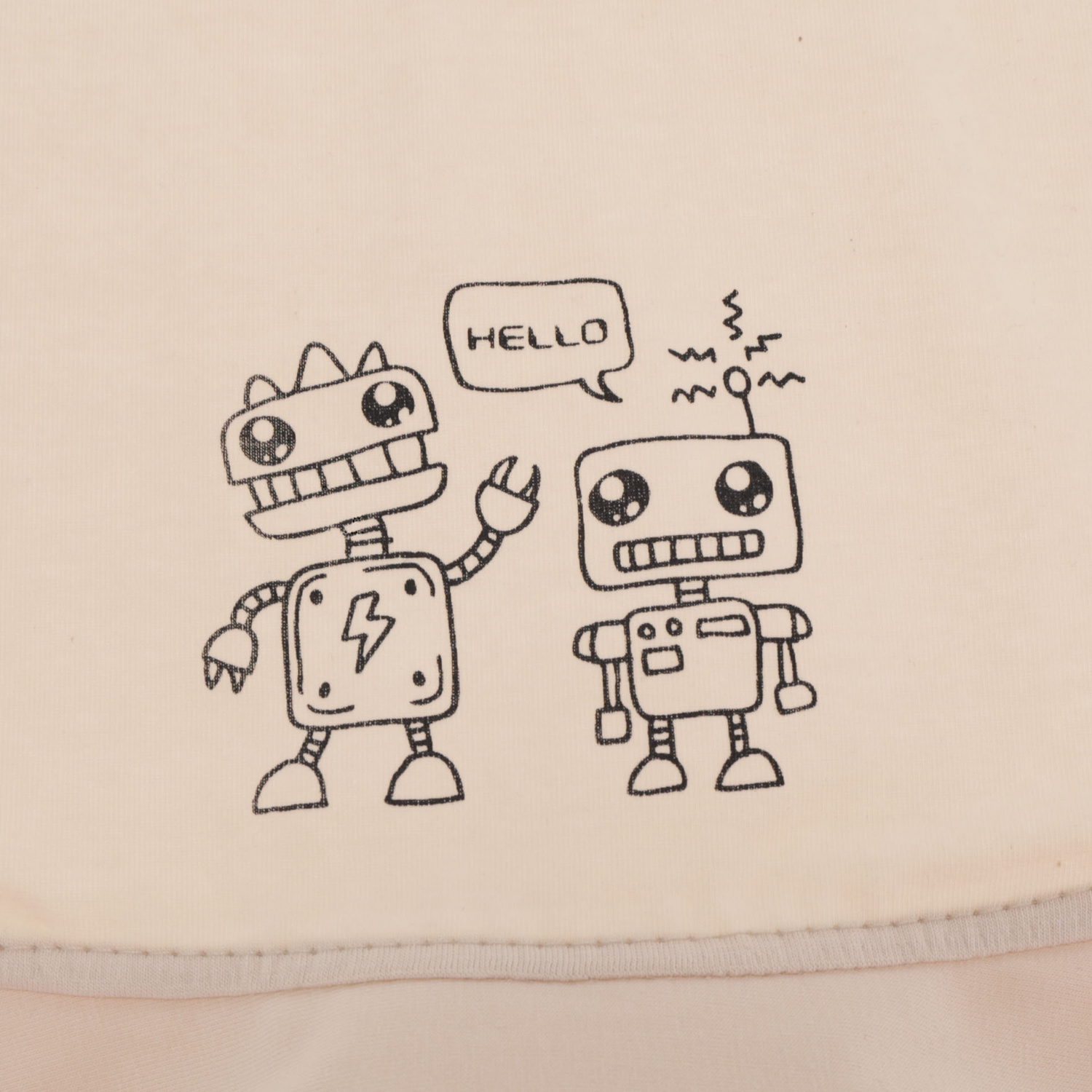 Cappellino con visiera bambino, cremino, in cotone, Robik