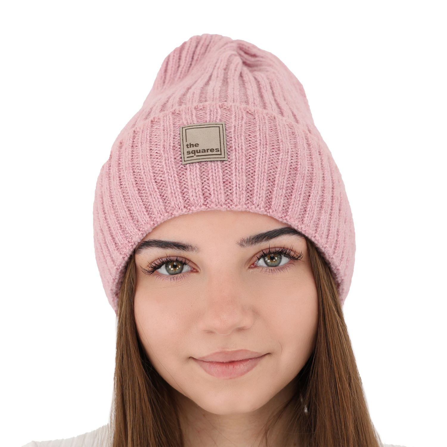 Berretto invernale donna, rosa, 100% Lana Merino, Benedetta