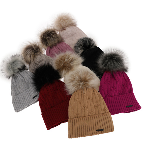 Berretto invernale donna, crema, 100% Lana Merino, Talaria